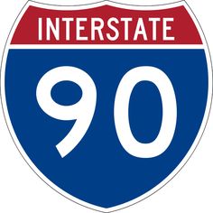 90 Freeway sign in South Dakota